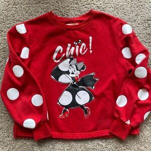 Disneyland Paris Minnie Mouse crewneck sweatshirt women’s small